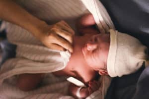 Newborn in the first 72 hours of being home